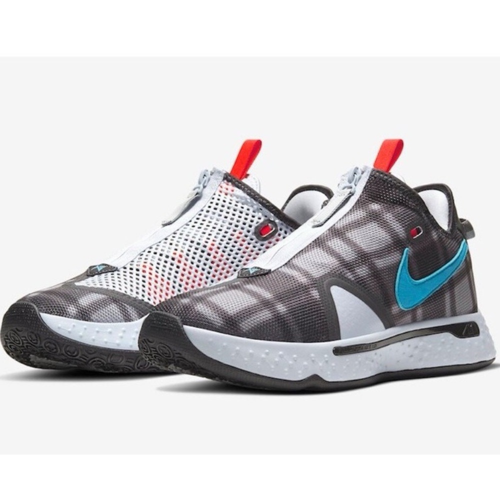 Nike PG 4 Paul George Football Gray/Laser Plaid Basketball Shoe Size 10.5 - Picture 15 of 15